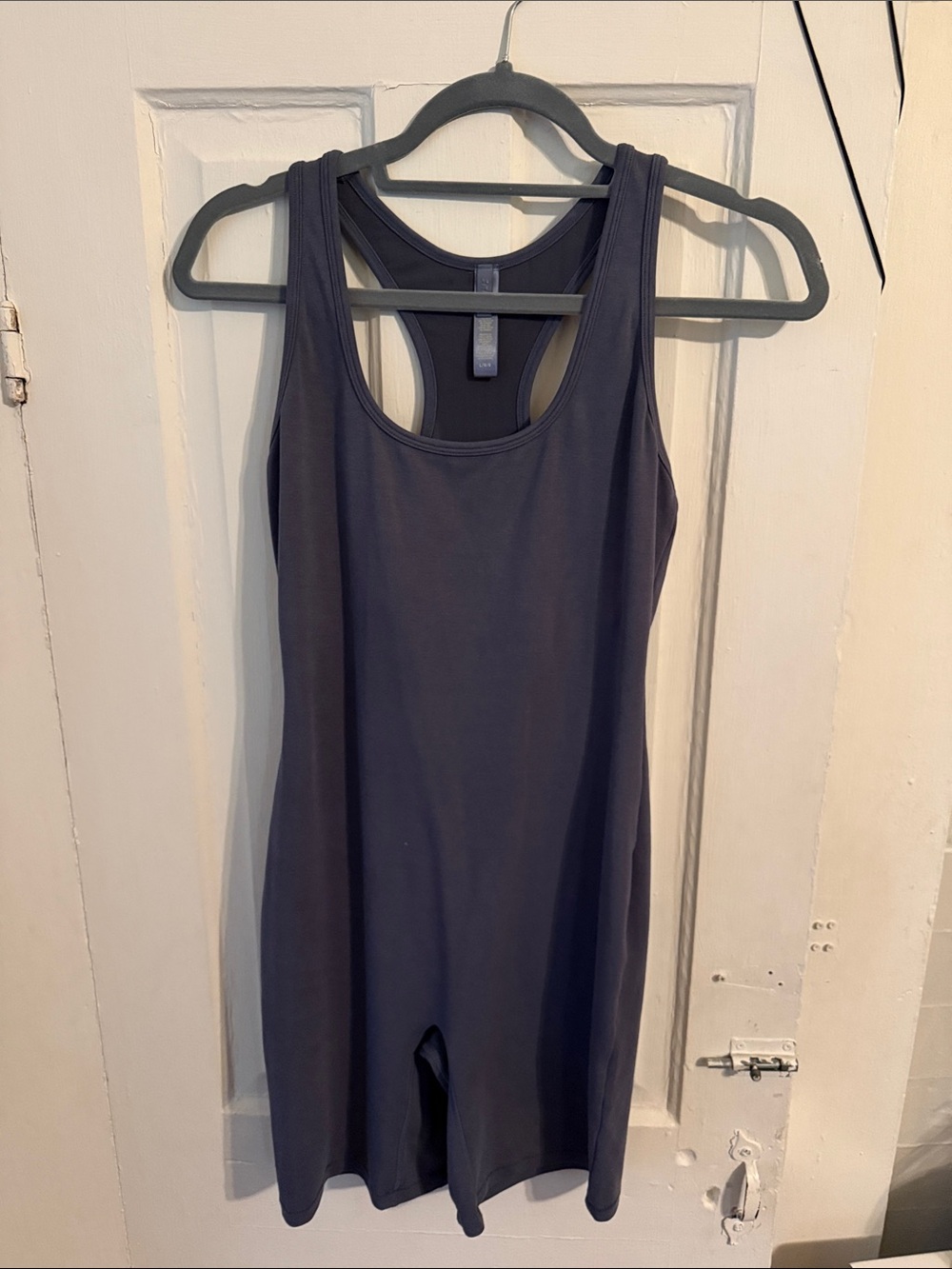 SKIMS Charcoal Racerback Romper